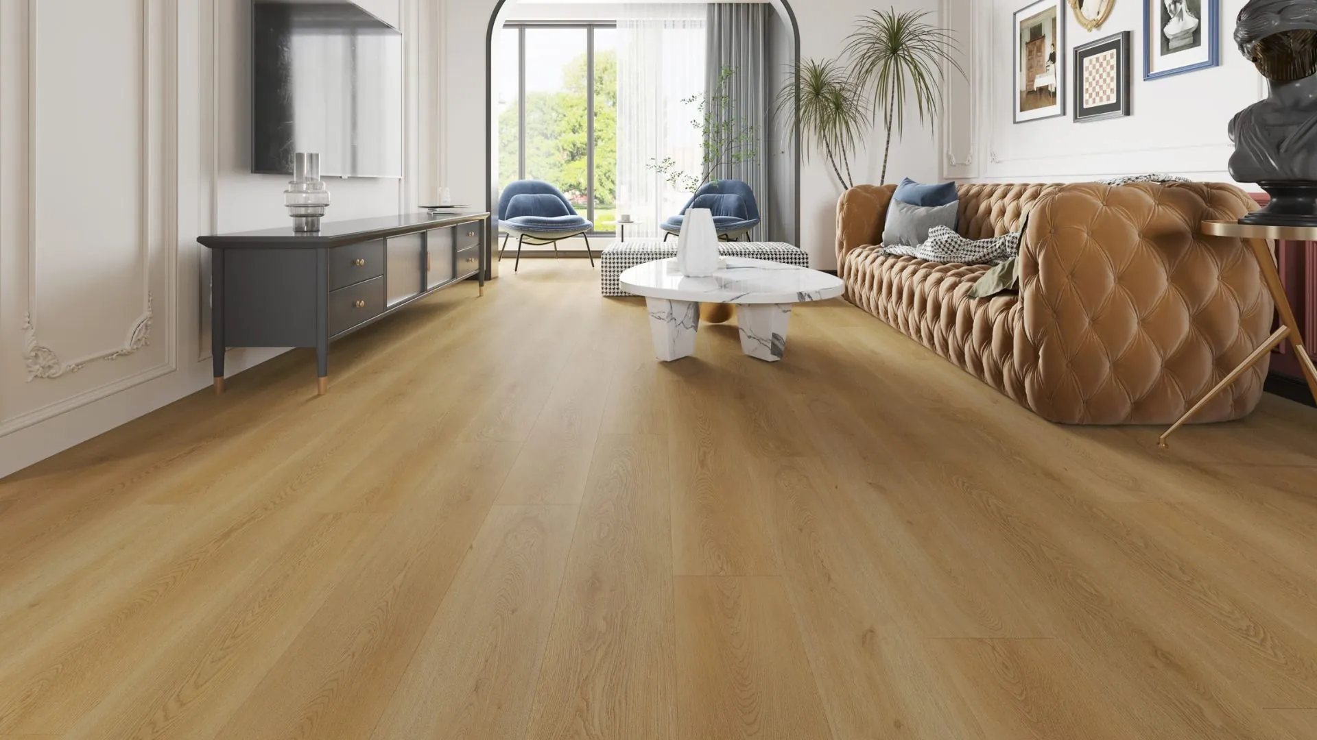 A waterproof Hybrid Flooring installed in Australian Home by Jim's Flooring.