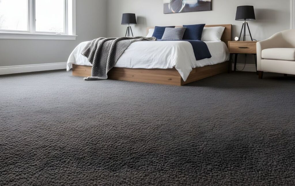 Carpet flooring installed in Perth bedroom